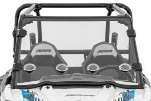 Polaris RZR XP 1000 EPS Full Windshield - Rough Country - Vented, Scratch Resistant - '14-'19